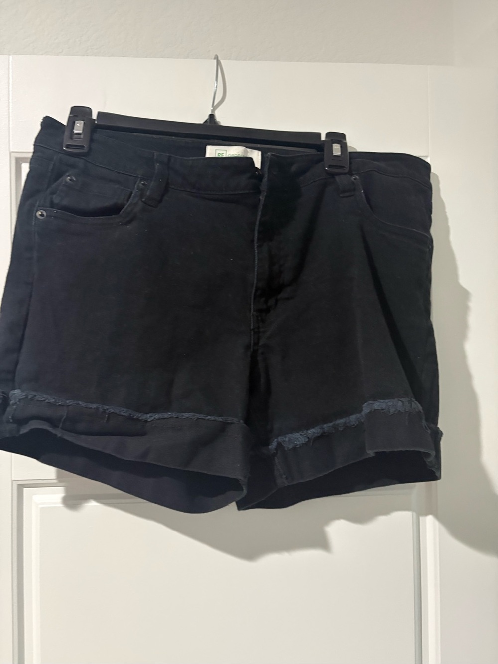 Black Women's Denim Cutoff Shorts